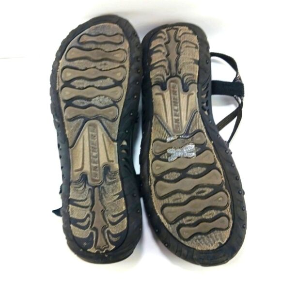 Skechers Outdoor Lifestyle Strappy Sandals Womans 10. Black and Gold Boho Chic.. - Picture 9 of 10